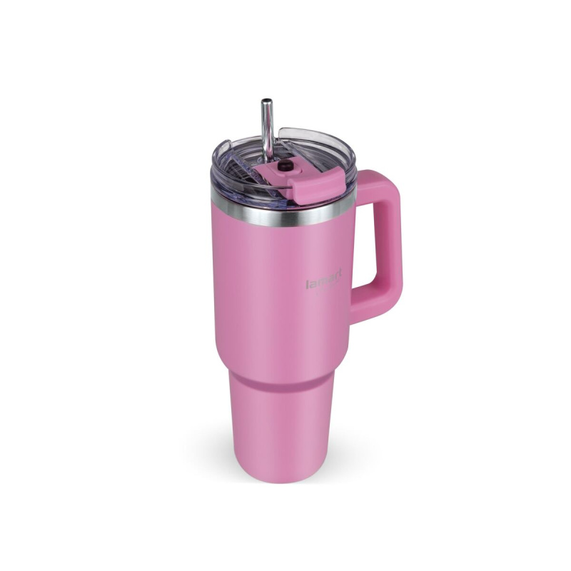 LAMART Termohrnek růžový 1,2L HUGE