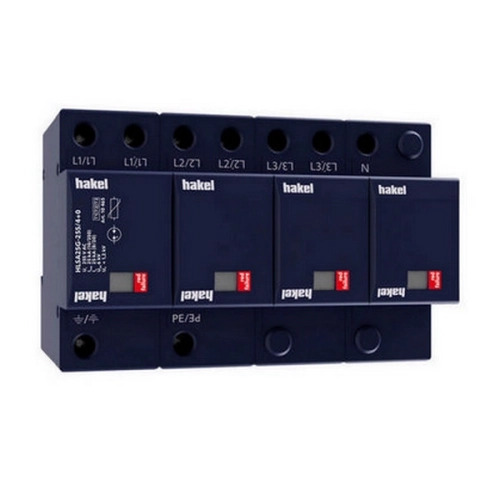 Svodič přepětí T1+T2+T3 Hakel HLSA25G-255/4+0