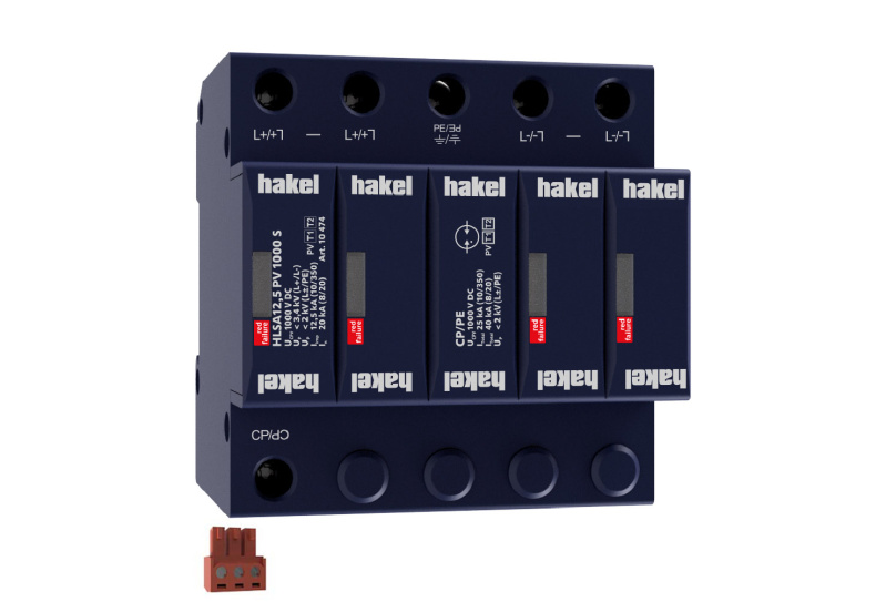 Svodič přepětí DC T1+T2 Hakel HLSA12,5 PV 1000 S