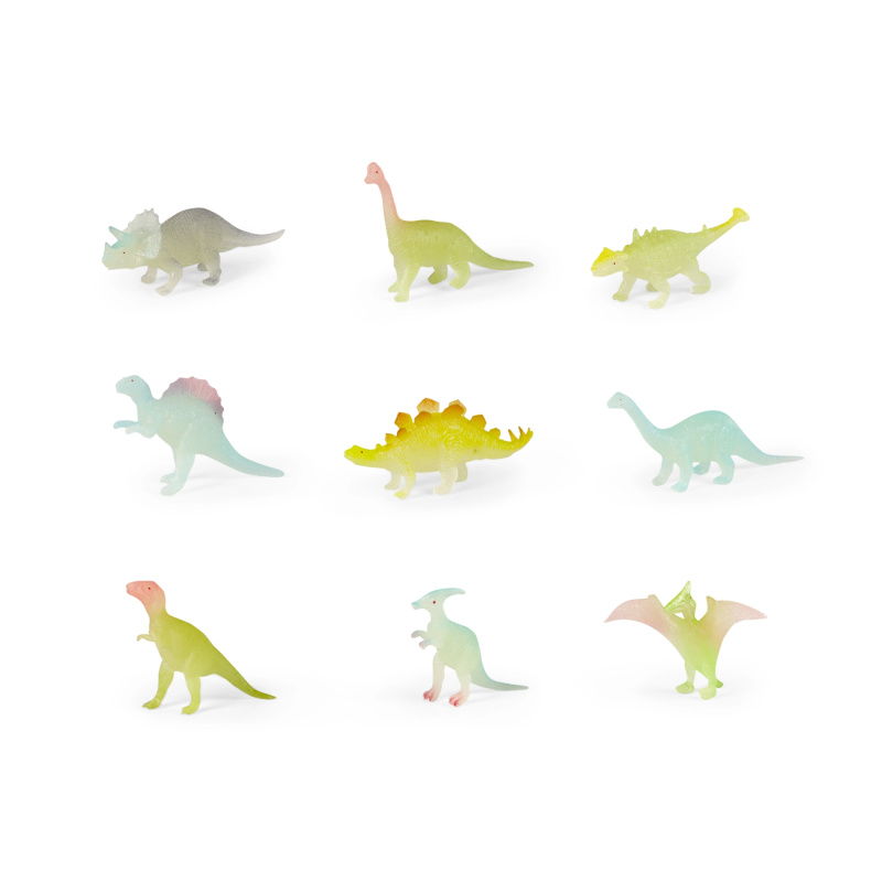 Rappa dinosauři svítí ve tmě 9 ks