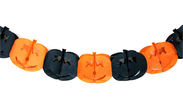 Girlanda Halloween dýně papírová 4 m