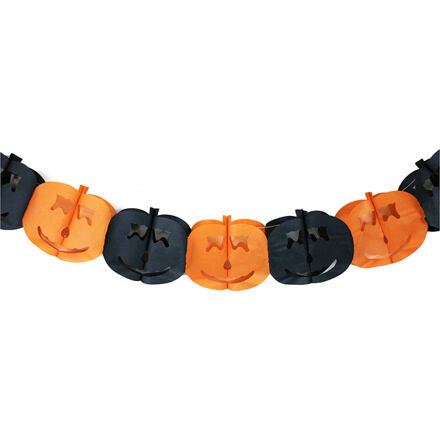 Girlanda Halloween dýně papírová 4 m