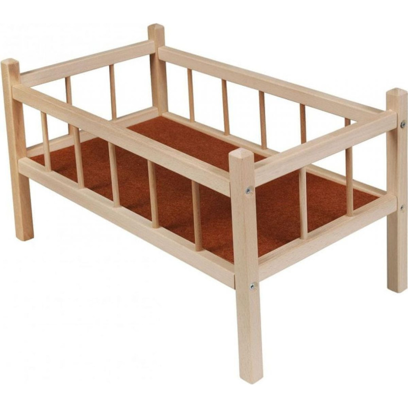 Dřevěná postýlka pro panenky
