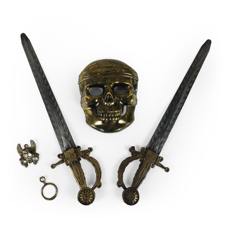 RAPPA Pirátská sada s maskou a 2 meči