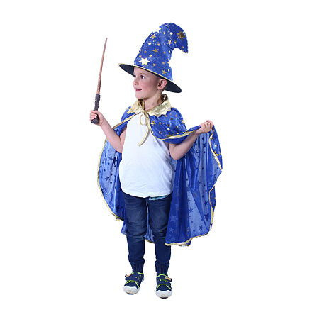 RAPPA plášť černý s kloboukem čarodějnice/Halloween