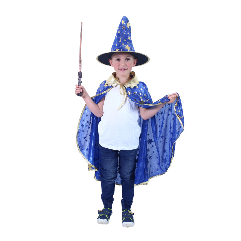RAPPA plášť černý s kloboukem čarodějnice/Halloween