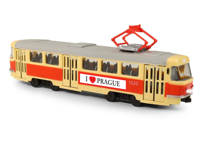 RAPPA Tramvaj která hlásí zastávky česky 28 cm PRAGUE