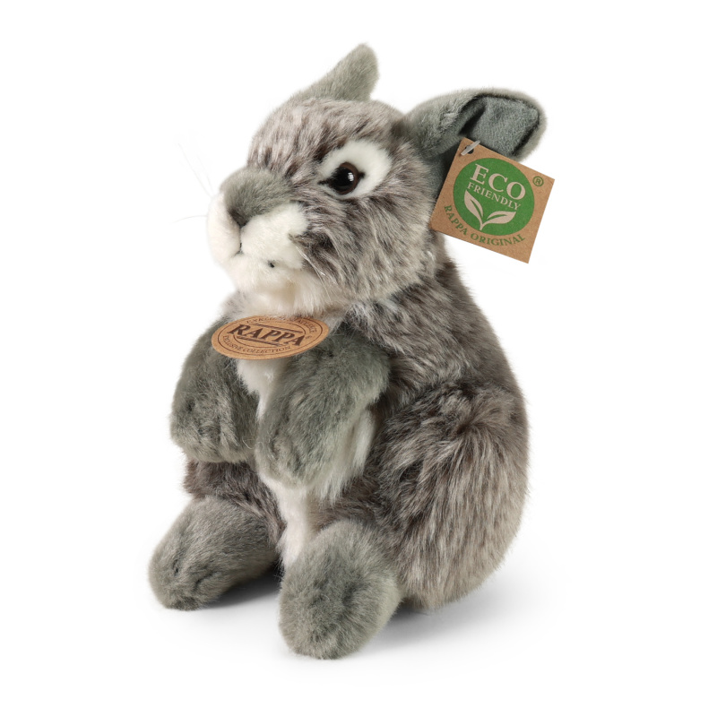 Eco-Friendly zajíc šedý sedící 20 cm