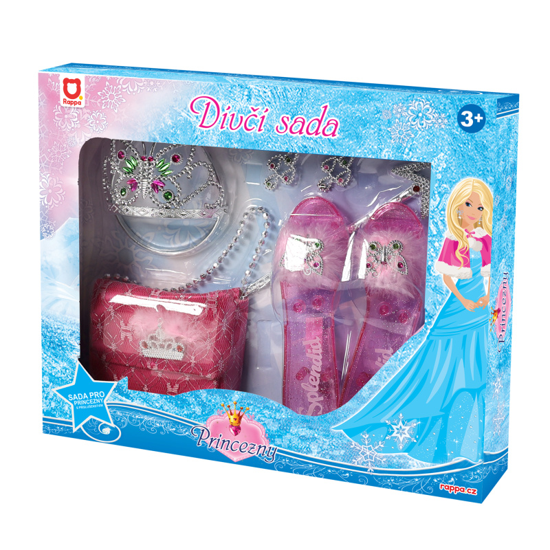 RAPPA Sada princezna s příslušenstvím růžová