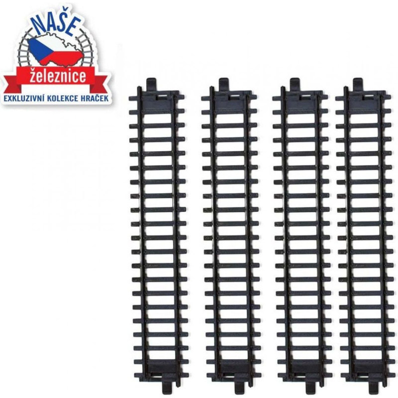 Koleje rovné - 4 ks
