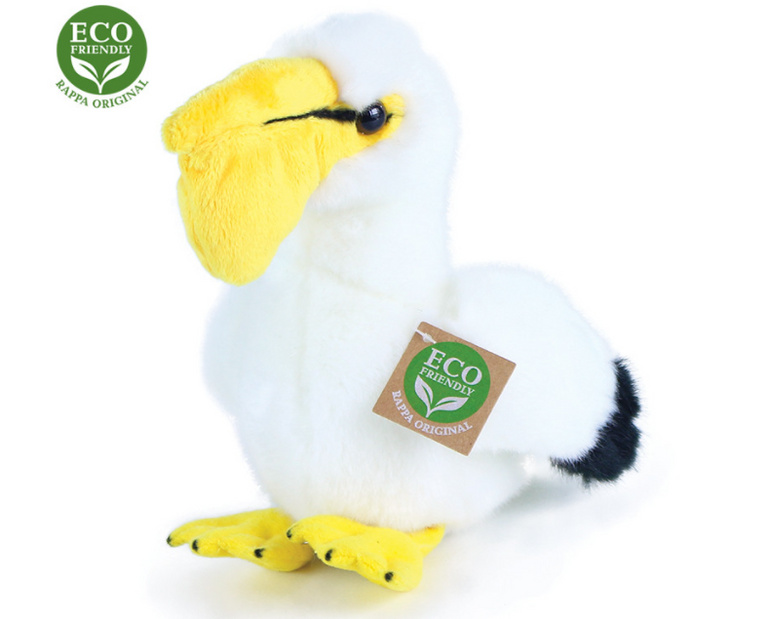 Plyšový pelikán sedící 20 cm ECO-FRIENDLY