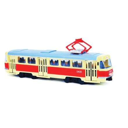 Tramvaj hlásící zastávky