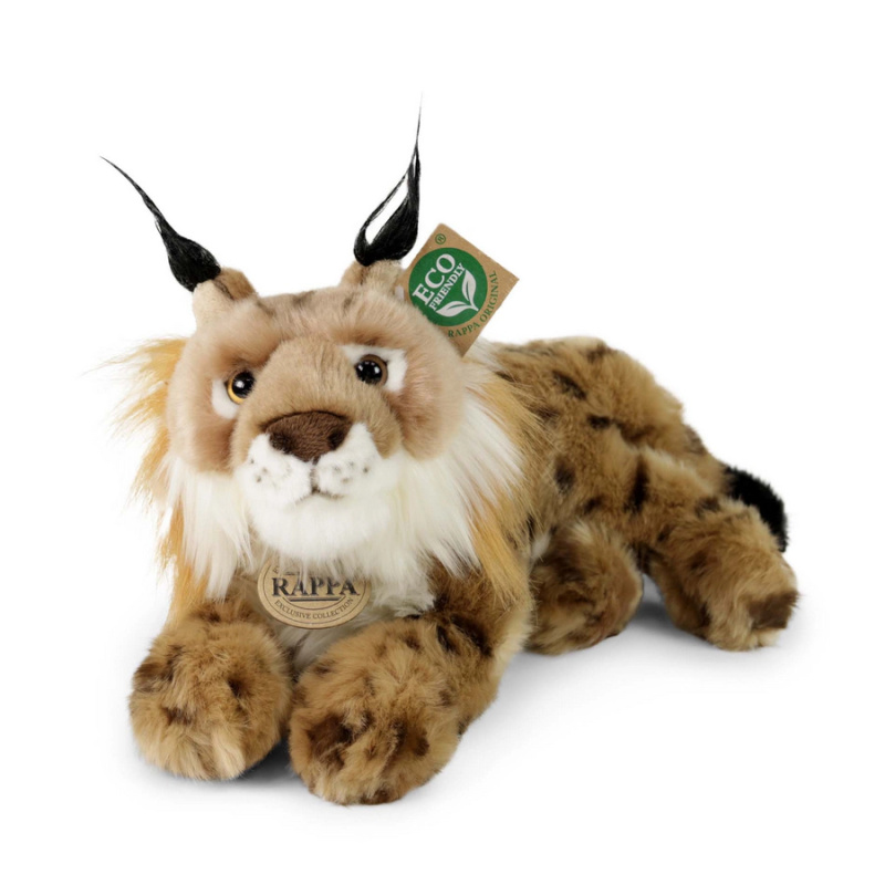 Rappa Plyšový rys ležící, 28 cm