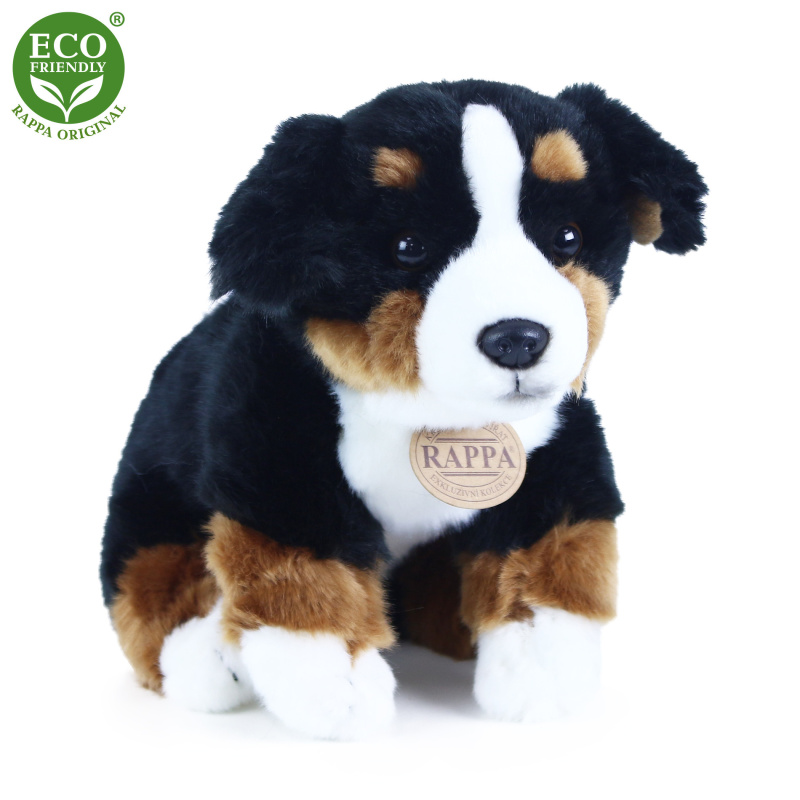 Rappa plyšový bernský salašnický pes sedící 25 cm ECO-FRIENDLY