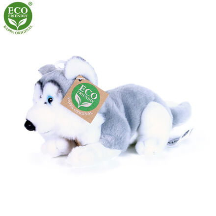 Rappa Plyšový pes Husky 17 cm ECO-FRIENDLY