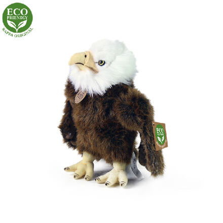 Plyšový pták orel stojící 24 cm ECO-FRIENDLY