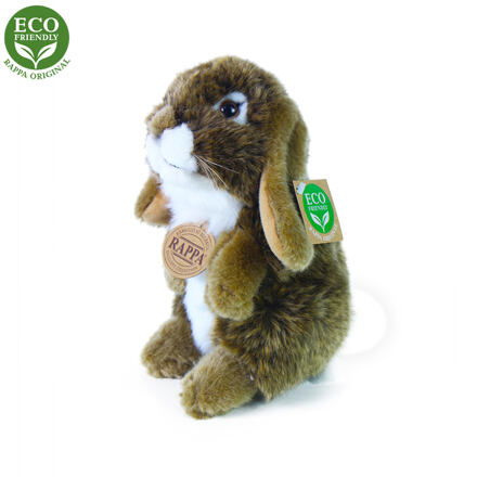 Eco-Friendly králík hnědý stojící 18 cm