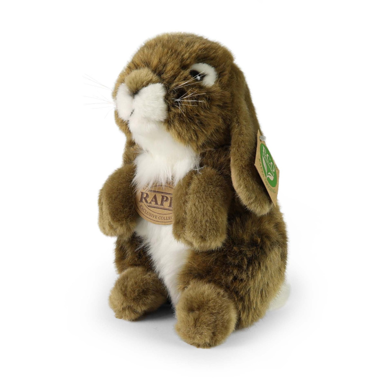 Eco-Friendly králík hnědý stojící 18 cm
