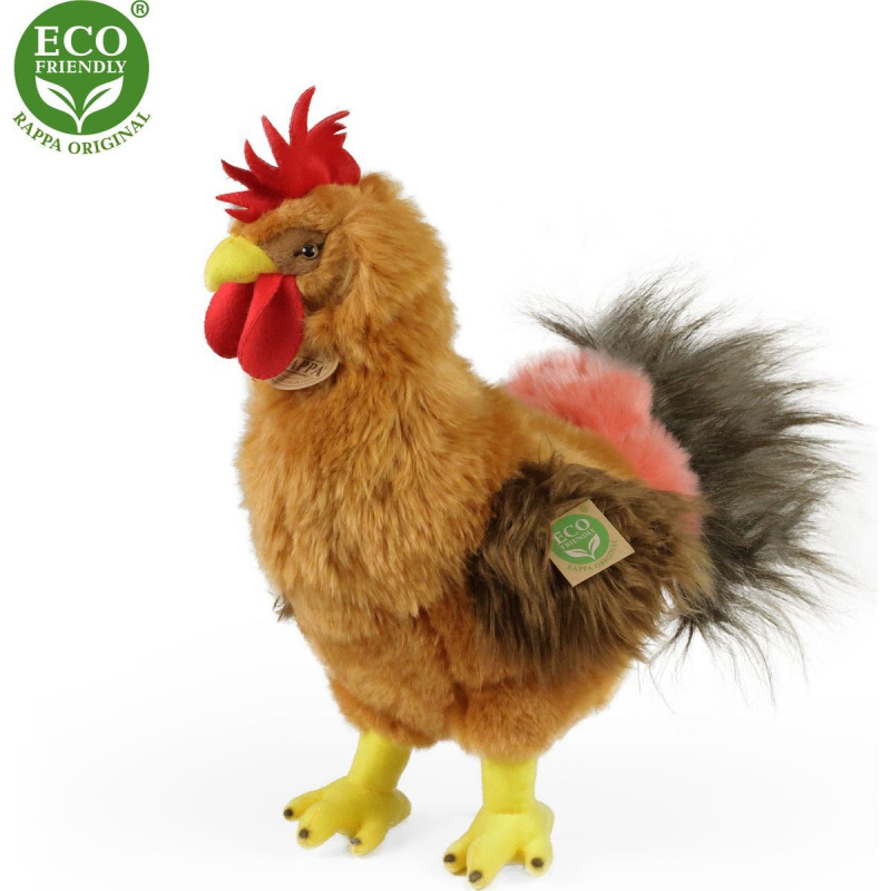 Rappa Plyšový kohout stojící 33 cm ECO-FRIENDLY