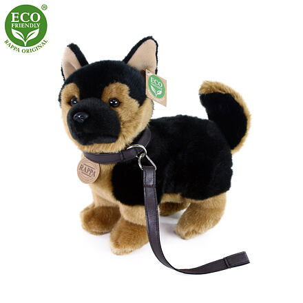Eco-Friendly pes německý ovčák s vodítkem stojící 23 cm