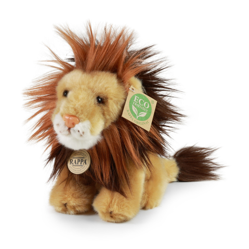 Rappa Plyšový lev sedící 18 cm ECO-FRIENDLY