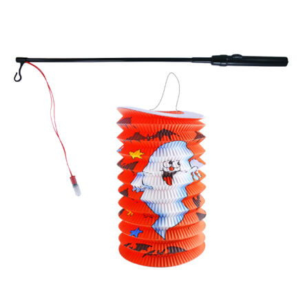 RAPPA Lampion Halloween 15 cm se svítící hůlkou 39 cm