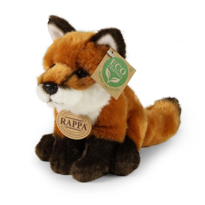 Rappa Plyšová liška sedící 18 cm ECO-FRIENDLY