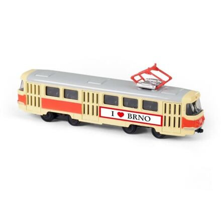 Rappa Kovová česká retro tramvaj 16 cm BRNO