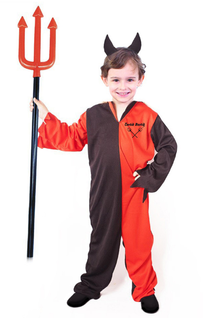 Dětský kostým čert s rohy (M) e-obal