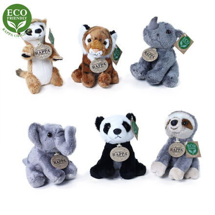 Eco-Friendly zvířata exotická sedící 15 cm