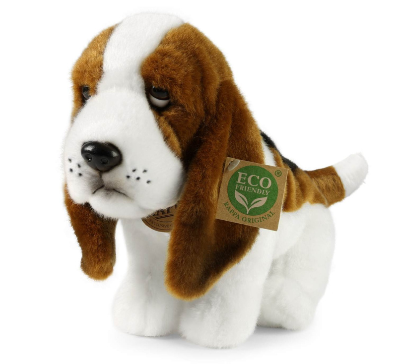 Rappa Plyšový basset 32 cm ECO-FRIENDLY