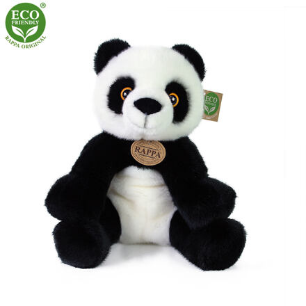 Rappa Plyšová panda sedící 27 cm ECO-FRIENDLY