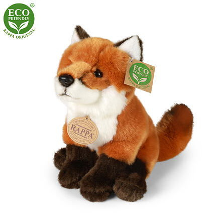 Rappa Plyšová liška sedící 21 cm ECO-FRIENDLY