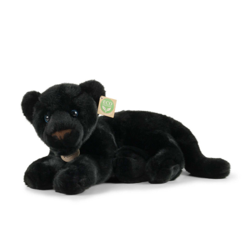 Eco-Friendly černý panter ležící 40 cm