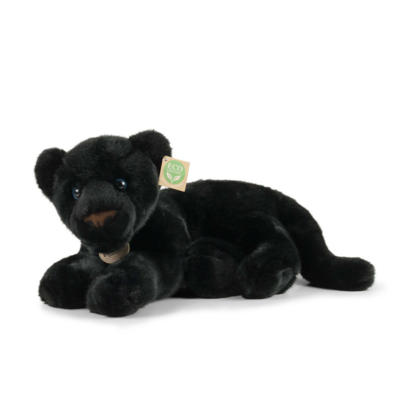 Eco-Friendly černý panter ležící 40 cm