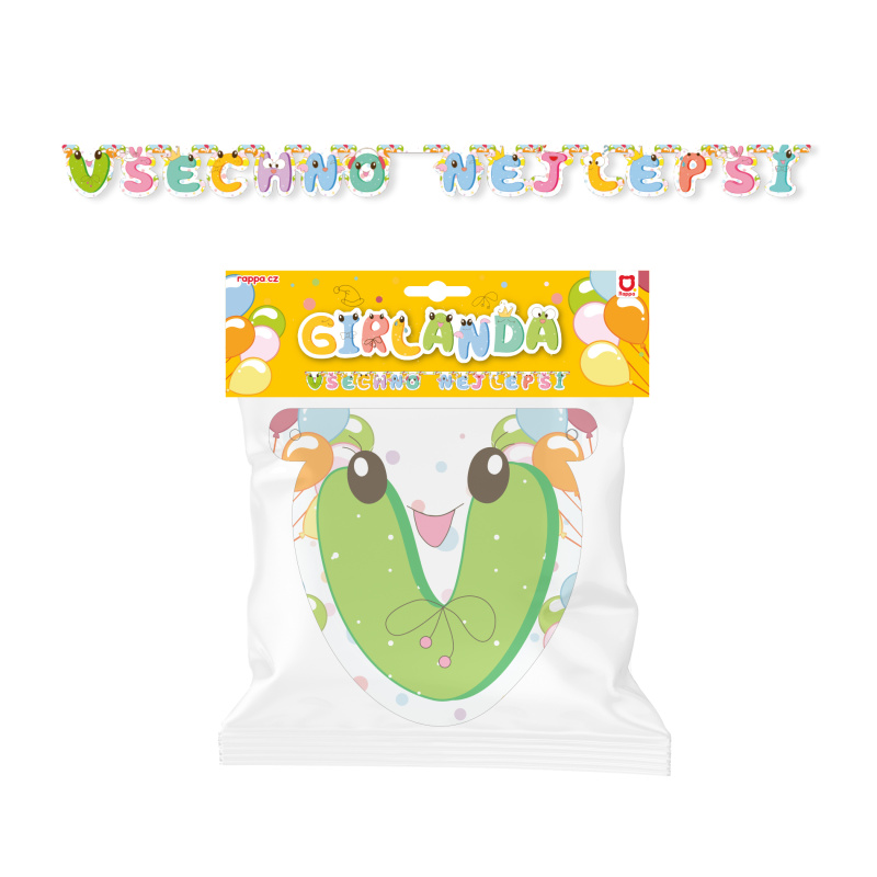 Girlanda Všechno nejlepší Vše nejlepší