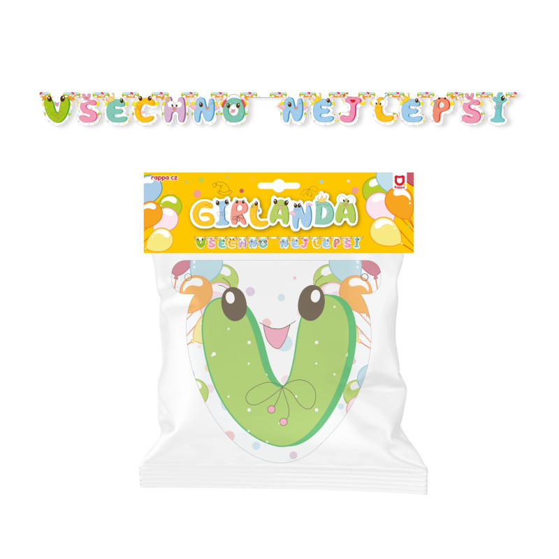Girlanda Všechno nejlepší Vše nejlepší