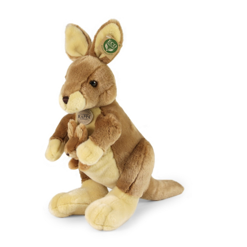 ECO-FRIENDLY Rappa klokan s mládětem 37 cm