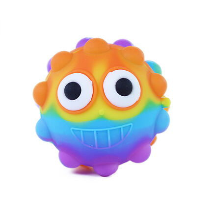 Rappa POP IT 3D míček s očima 6.5 cm