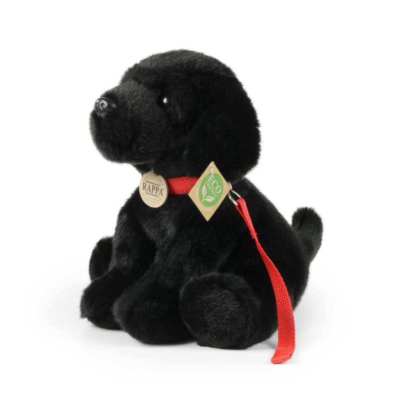 ECO-FRIENDLY Rappa labrador černý s vodítkem 28 cm