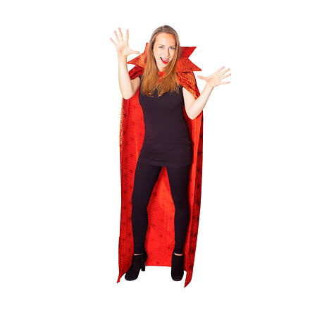 RAPPA Plášť Čarodějnický červený čarodějnice/Halloween