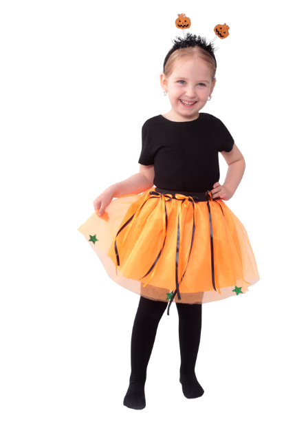 Dětský kostým halloween tutu sukně s čelenkou