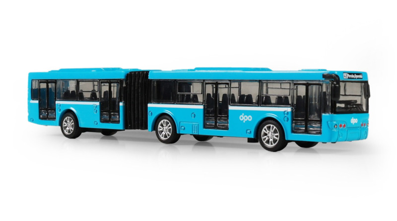 RAPPA Kovový kloubový autobus DPO Ostrava modrý 18 cm