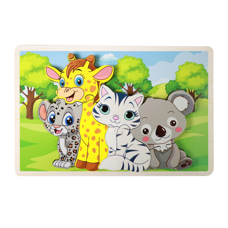 Rappa puzzle zvířátka 8 dílků