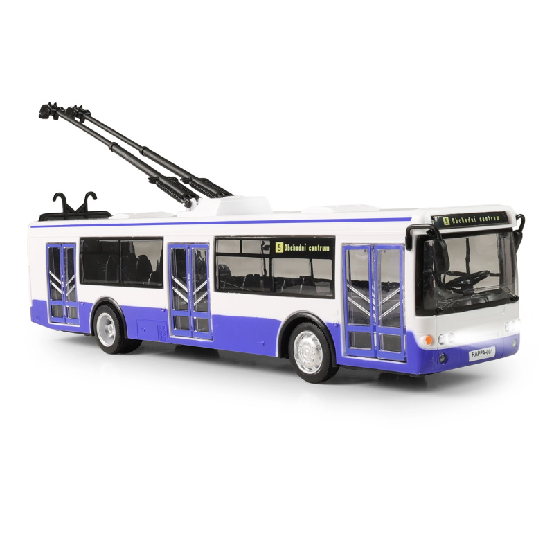 Rappa Trolejbus který hlásí zastávky česky 28 cm