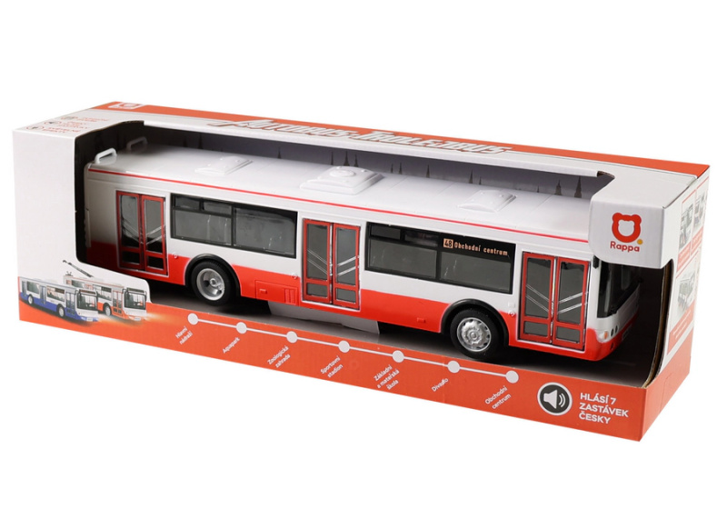 Rappa Autobus který hlásí zastávky česky 28 cm