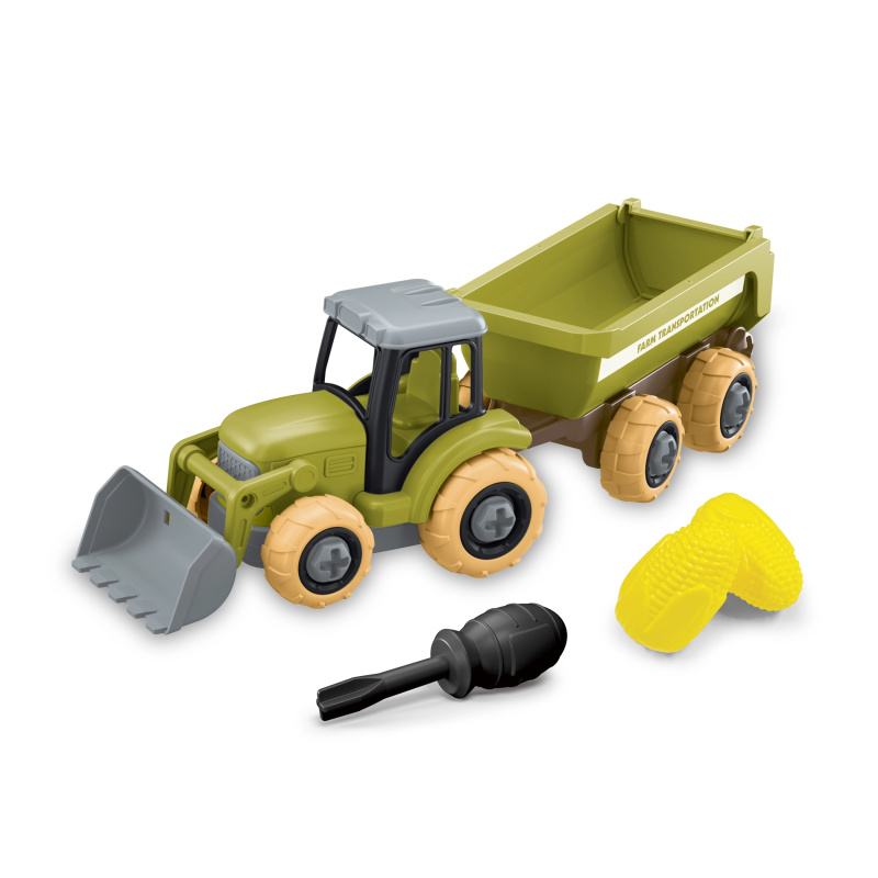 Rappa Šroubovací traktor nakladač s vlečkou 27 cm