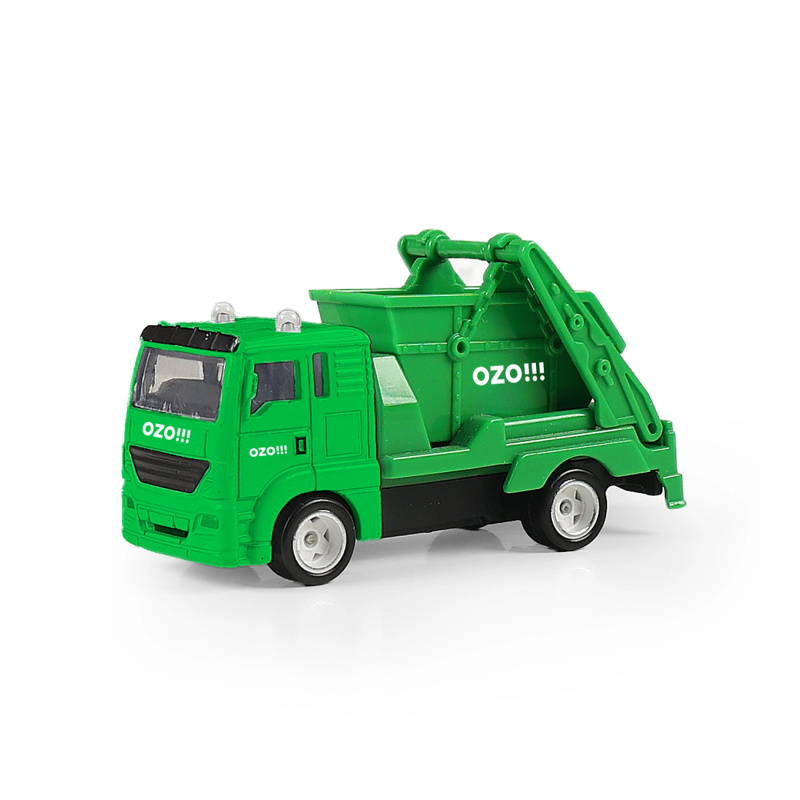 Kovové popelářské auto s kontejnerem OZO 7 cm