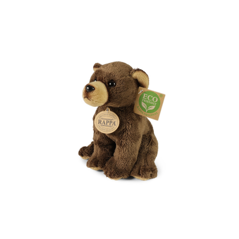 Plyšový hnědý medvídek 15 cm ECO FRIENDLY RAPPA