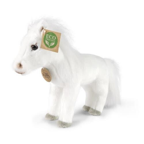 Plyšový kůň bílý 24 cm eco-friendly